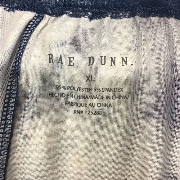 RAE DUNN RED WHITE & BLUE Tye-Dye Short Pajama Set - Picture 7 of 11